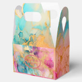 Ballotins Aquarelle Luxe Pink Blue et Gold Abstrait (Ouvert)