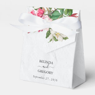 Ballotins Aquarelle Magnolia Fleurs Mariage