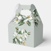 Ballotins Aquarelle Magnolia Vert Faveurs (Arrière)