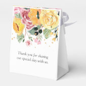 Ballotins Aquarelle Mariage Floral Merci (Arrière)