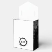 Ballotins Aquarelle Mariage noir simple (Ouvert)