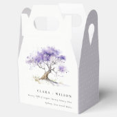 Ballotins Aquarelle minimale Lilac Jacaranda Mariage arbre (Ouvert)