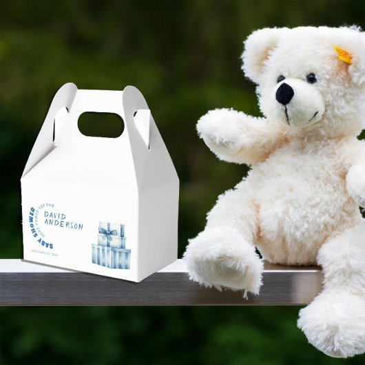 Ballotins Aquarelle minimaliste baby shower garçon