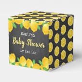 Ballotins Aquarelle moderne Baby shower citronnier (Verso)
