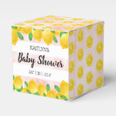 Ballotins Aquarelle moderne Baby shower citronnier (Verso)