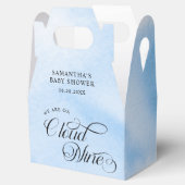 Ballotins Aquarelle moderne Blue Cloud Neuf Baby shower (Ouvert)