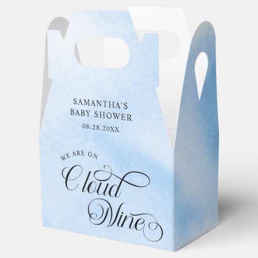 Ballotins Aquarelle moderne Blue Cloud Neuf Baby shower (Ouvert)