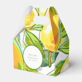 Ballotins Aquarelle moderne Citron Jardin Ballotin jaune (Verso)