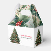 Ballotins Aquarelle moderne mignonne Noël Arbre souhaits (Arrière)