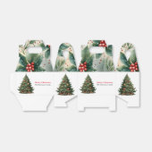 Ballotins Aquarelle moderne mignonne Noël Arbre souhaits (Déplié)