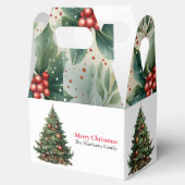 Ballotins Aquarelle moderne mignonne Noël Arbre souhaits (Ouvert)