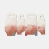 Ballotins Aquarelle moderne Terracotta Desert Boho Mariage (Déplié)