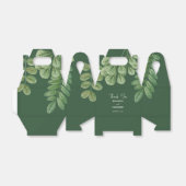 Ballotins Aquarelle moderne vert émeraude Mariage vert émera (Déplié)