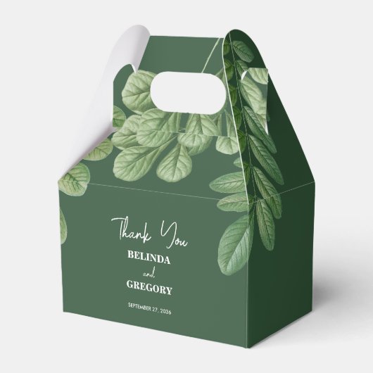 Ballotins Aquarelle moderne vert émeraude Mariage vert émera (Verso)