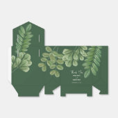 Ballotins Aquarelle moderne vert émeraude Mariage vert émera (Déplié)