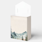 Ballotins Aquarelle Montagnes Et Pins Mariage (Ouvert)