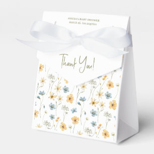 Ballotins Aquarelle motif floral baby shower merci