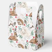 Ballotins Aquarelle Noël Bois Animaux, Pinecones (Ouvert)