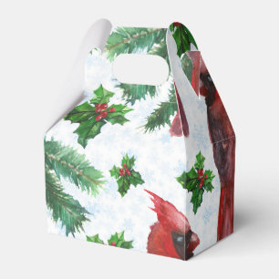 Ballotins aquarelle Oiseau cardinal rouge