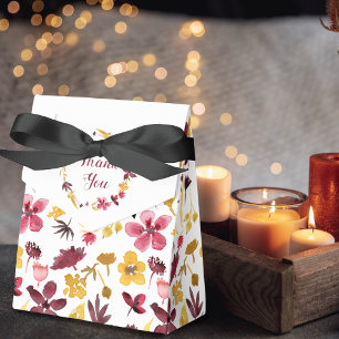 Ballotins Aquarelle or de Bourgogne Merci Floral