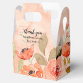 Ballotins Aquarelle Orange Floral (Ouvert)