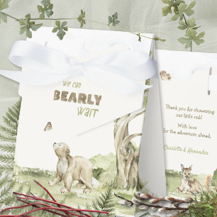 Ballotins Aquarelle Ourson de la Forêt Baby Shower
