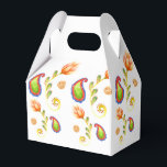 Ballotins Aquarelle Paisley indien<br><div class="desc">Boîtes de faveur aquarelle indienne tendance avec un motif paisley peint à la main.</div>