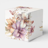 Ballotins Aquarelle Party Boho rose Fleurs Élégant (Arrière)