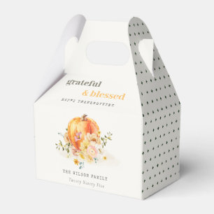 Ballotins Aquarelle Pastel Soft Floral Citrouille Thanksgivi