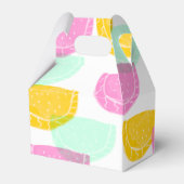 Ballotins Aquarelle pastèque rose vert jaune Motif (Arrière)