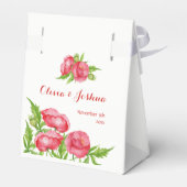Ballotins Aquarelle Pavot Fleur Mariage Faveur Boxes (Arrière)