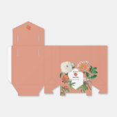 Ballotins Aquarelle Peach Pink Peonies Mariage (Déplié)