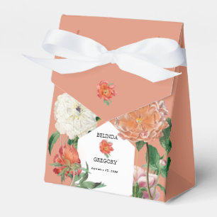 Ballotins Aquarelle Peach Pink Peonies Mariage