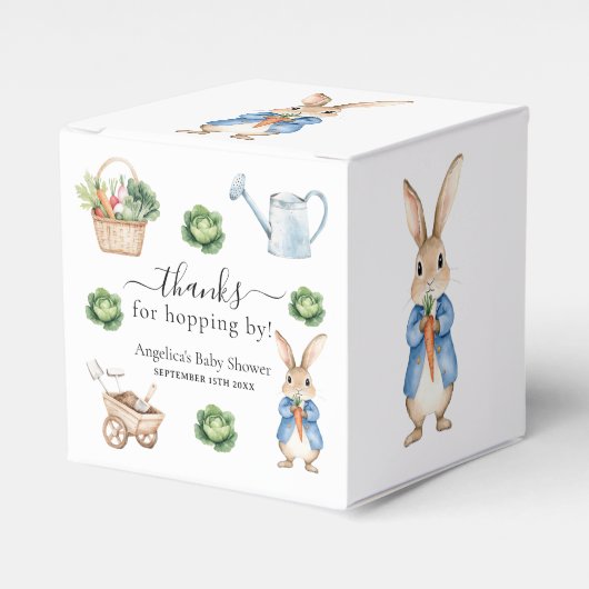 Ballotins Aquarelle Peter Rabbit Veggie Garden Baby shower (Verso)