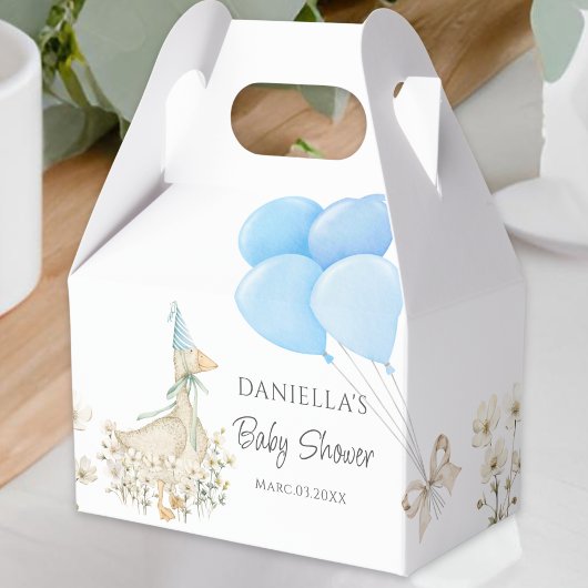 Ballotins Aquarelle Petit Baby shower de garçon d'oie