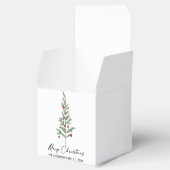 Ballotins Aquarelle Pine Arbre Calligraphie Encre Noël (Ouvert)