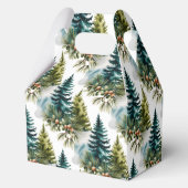 Ballotins Aquarelle Pine Motif Elégant hiver (Verso)