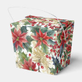 Ballotins Aquarelle poinsettia et Noël saint (Arrière)