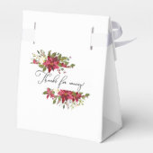 Ballotins Aquarelle Poinsettia Noël (Arrière)