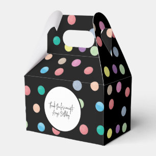 Ballotins Aquarelle points peints à la main Motif coloré