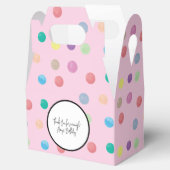 Ballotins Aquarelle points peints à la main Motif coloré (Ouvert)