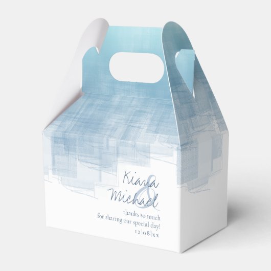 Ballotins Aquarelle Réflexions Merci Dusty Blue2 ID774 (Verso)