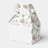 Ballotins Aquarelle Renard de Noël, Branches de pins, Baies (Arrière)