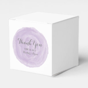 Ballotins Aquarelle ronde violet mariage Favoriser les boîte