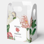 Ballotins Aquarelle rose blanc pivoines Mariage (Ouvert)