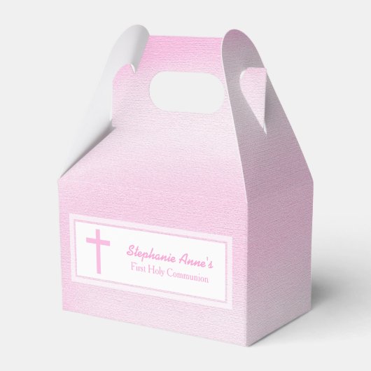 Ballotins Aquarelle rose communion (Verso)