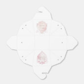 Ballotins Aquarelle rose Crest Baptême Sortir (Déplié)