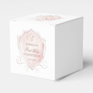 Ballotins Aquarelle rose Crest Premier Cube Communion