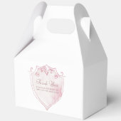 Ballotins Aquarelle rose Crest première communion Gable (Verso)