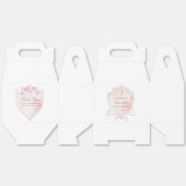 Ballotins Aquarelle rose Crest première communion Gable (Déplié)